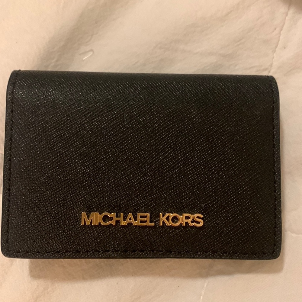 Michael Kors credit card holder black NEW!!